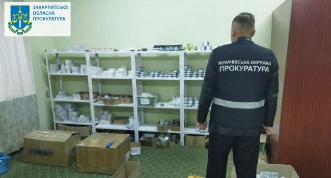 Из мукачевского склада изъяли нелегальные медикаменты на 4,5 млн. гривен