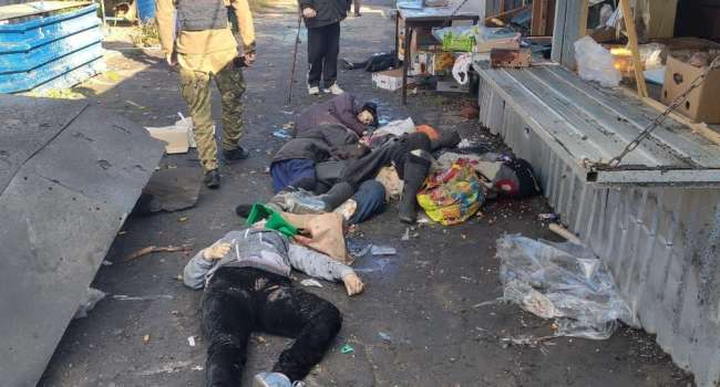 По меньшей мере 7 человек погибли в результате обстрела рашистами рынка в Авдеевке