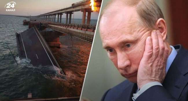 Путин обвинил Украину в организации взрыва на Крымском мосту и назвал это терроризмом