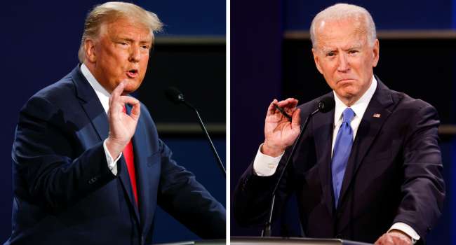 Главные соперники Дональд Трамп и Джо Байден хотят баллотироваться в президенты США в 2024-м году